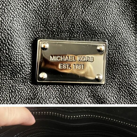 Michael Kors Black Logo Shoulder Bag - Picture 6 of 6